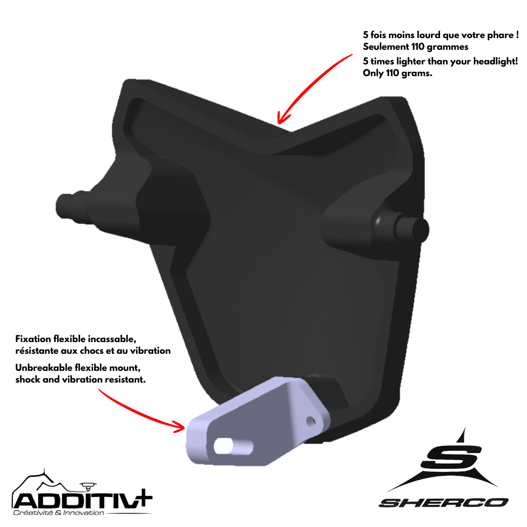 Obturateur/Cache phare Sherco 2024-2026 AdditivPlus