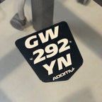 Plaque immatriculation souple personnalisée AdditivPlus
