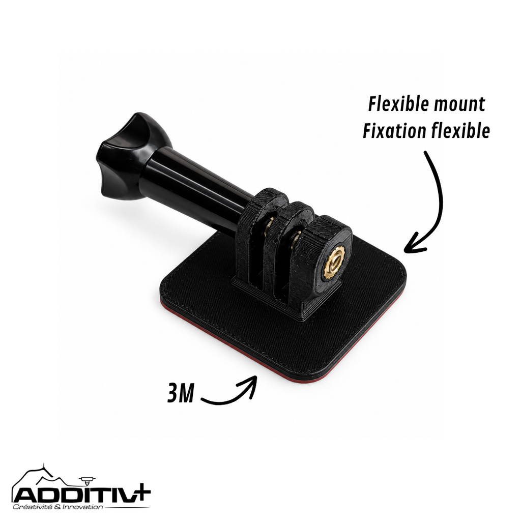 Support GoPro & Frontale Flexible 3M – Moto / Casque AdditivPlus