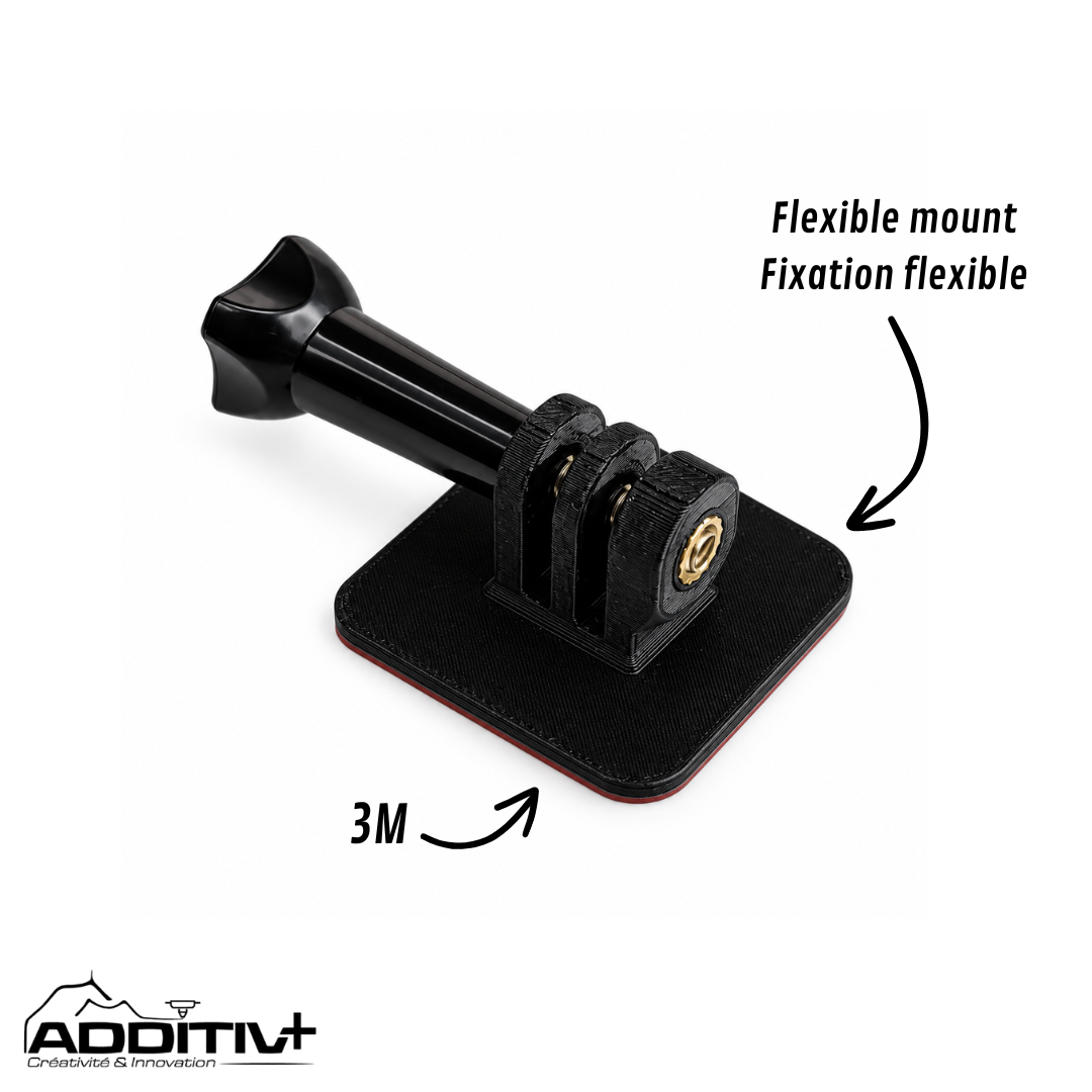 Support GoPro & Frontale Flexible 3M – Moto / Casque AdditivPlus