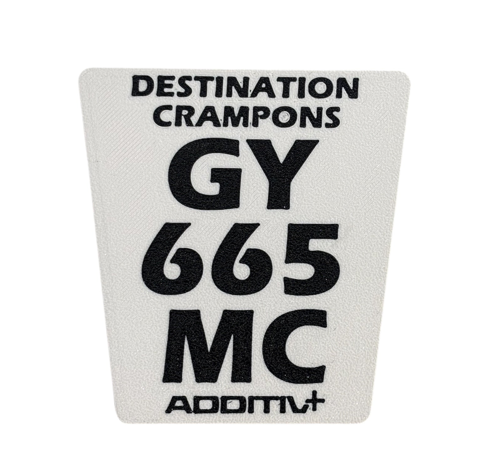 Plaque immatriculation personnalisée AdditivPlus