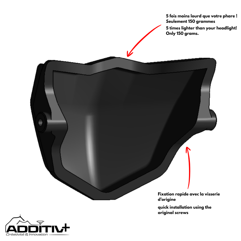 Cache phare Yamaha EU 2007-2027 | Obturateur de phare AdditivPlus