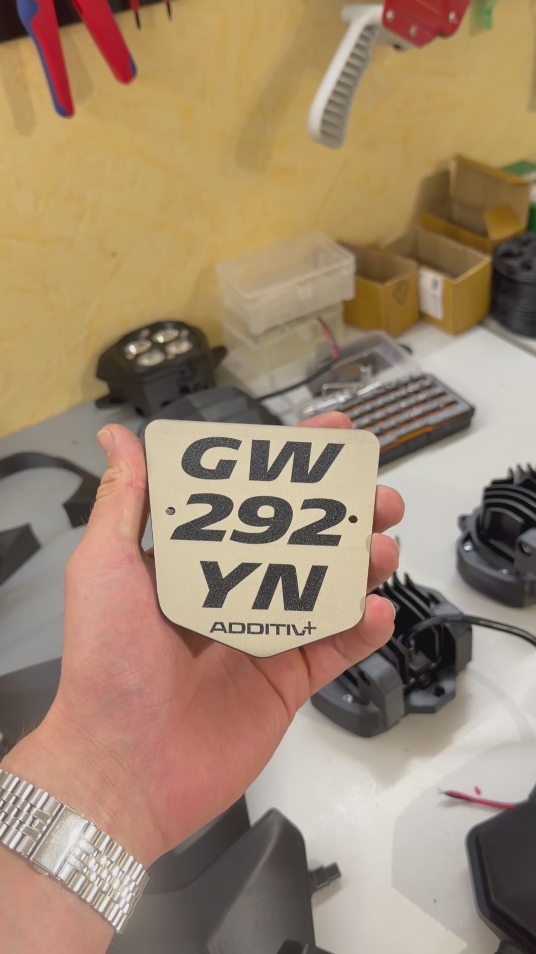 Plaque immatriculation souple incassable